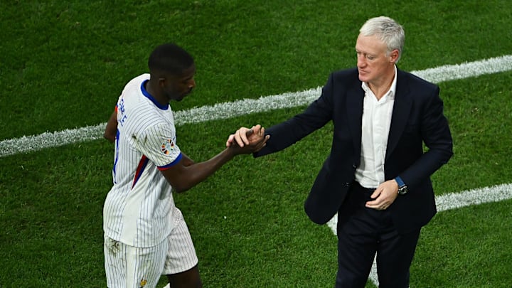 Ousmane Dembélé est sorti sur blessure face à l'Ukraine.