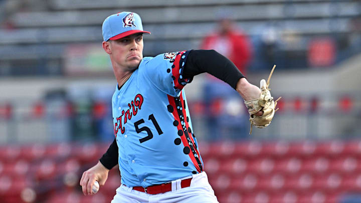 McCade Brown had an impressive debut for High-A Spokane on Wednesday, pitching three perfect innings with six strikeouts.
