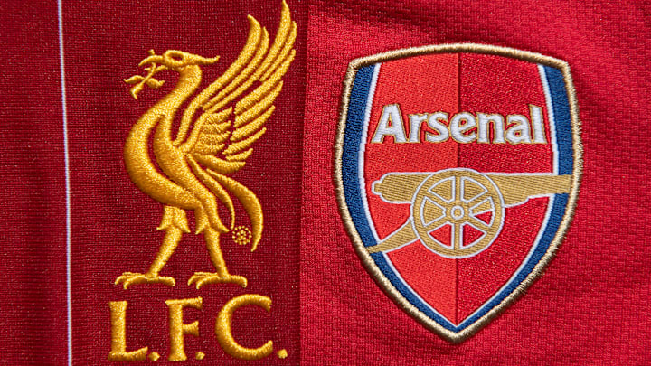 The Liverpool and Arsenal Club Crests