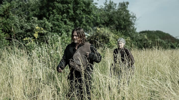 Norman Reedus as Daryl Dixon, Melissa McBride as Carol Peletier - The Walking Dead: Daryl Dixon _ Season 2, Episode 5 - Photo Credit: Emmanuel Guimier/AMC