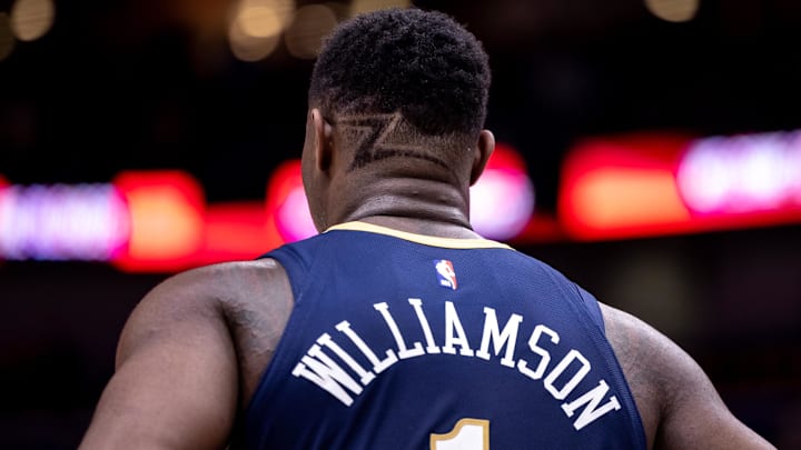 Apr 3, 2024; New Orleans, Louisiana, USA;  Detailed view of the hair of New Orleans Pelicans forward