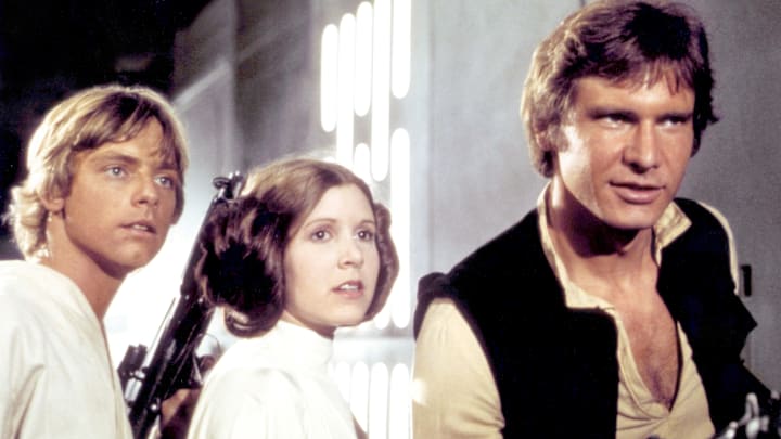 On the set of 'Star Wars: Episode IV - A New Hope'