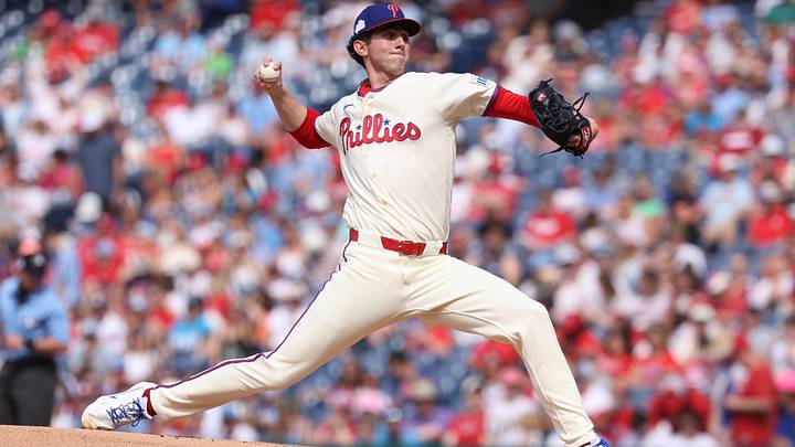 Philadelphia Phillies pitcher Andrew Painter (24) throws a pitch against the Chicago White Sox.