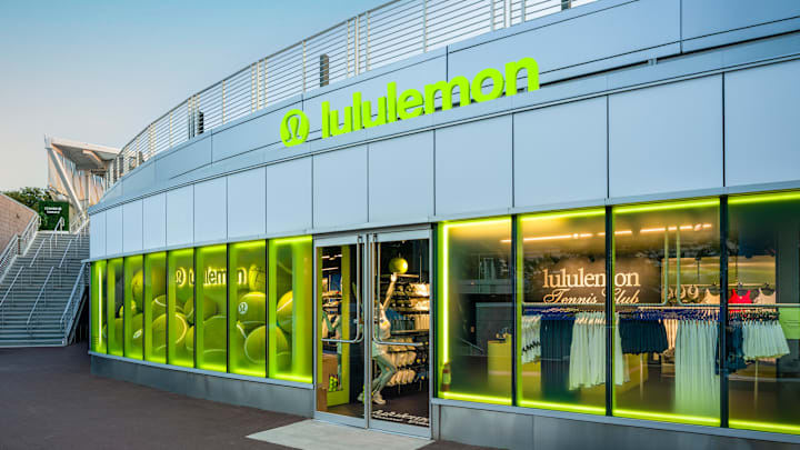 The exclusive lululemon pop-up sits outside Grandstand at the U.S. Open.