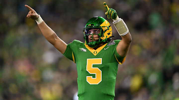 Dante Moore, 2025 College Football Playoff First Round Game - James Madison v Oregon Dante Moore, 2025 College Football Playoff First Round Game - James Madison v Oregon