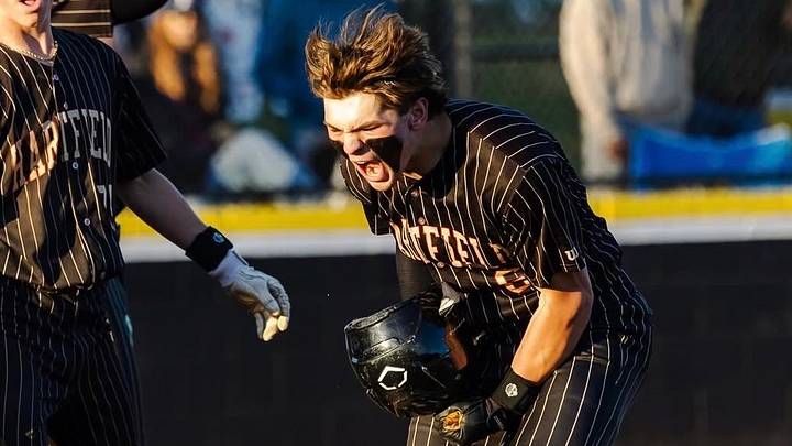 Henry Abt shows emotion during a game for Hartfield Academy. Henry Abt shows emotion during a game for Hartfield Academy.