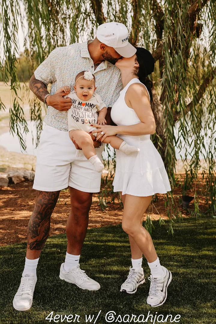 Dak Prescott, fiancée Sarah Jane share adorable engagement party moment with daughter