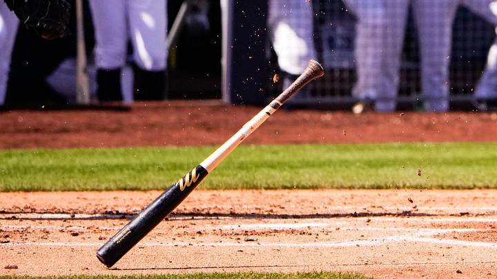 Feb 24, 2026; Peoria, Arizona, USA; A bat during the first inning in Peoria, Arizona. Mandatory Credit: Arianna Grainey-Imagn Images Feb 24, 2026; Peoria, Arizona, USA; A bat during the first inning in Peoria, Arizona. Mandatory Credit: Arianna Grainey-Imagn Images