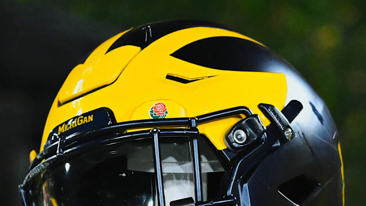 Michigan Football helmet at the Rose Bowl (2024)