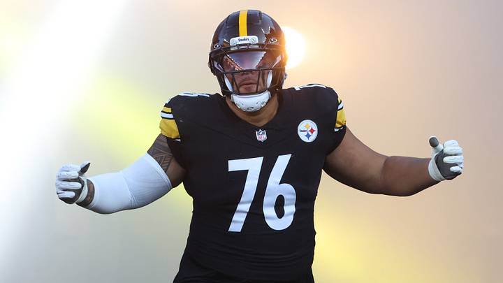 Aug 21, 2026; Pittsburgh, Pennsylvania, USA; Pittsburgh Steelers offensive tackle Troy Fautanu (76) takes the field to play the New York Jets at Acrisure Stadium. Mandatory Credit: Charles LeClaire-Imagn Images Aug 21, 2026; Pittsburgh, Pennsylvania, USA; Pittsburgh Steelers offensive tackle Troy Fautanu (76) takes the field to play the New York Jets at Acrisure Stadium. Mandatory Credit: Charles LeClaire-Imagn Images