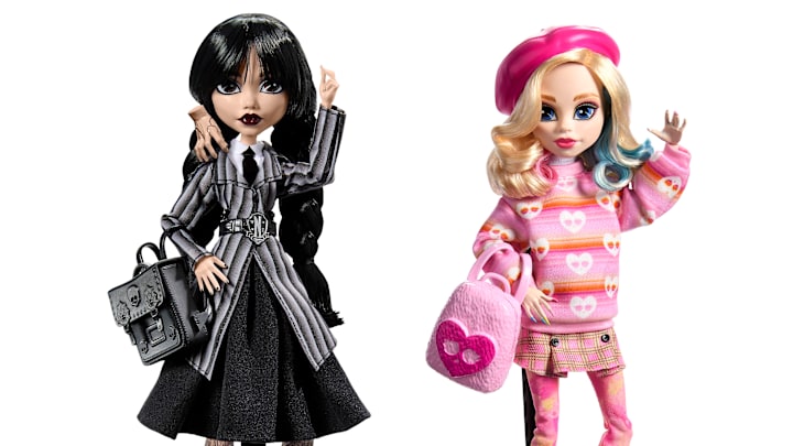 Monster High Wednesday Collectible Dolls. Image courtesy Jeremy Lloyd, ©2023 Mattel, Inc.