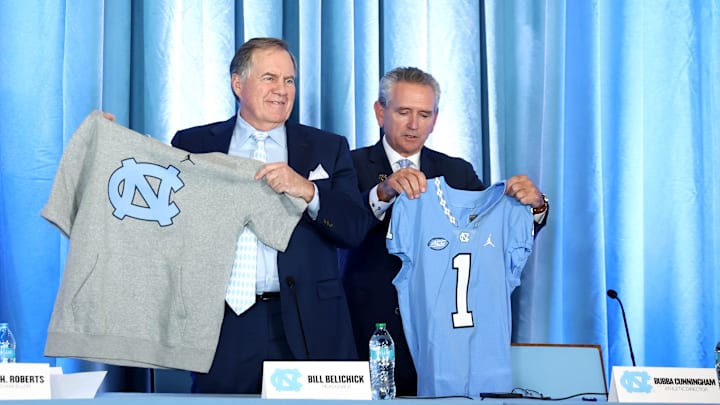 North Carolina Tar Heels Present New Football Coach Bill Belichick