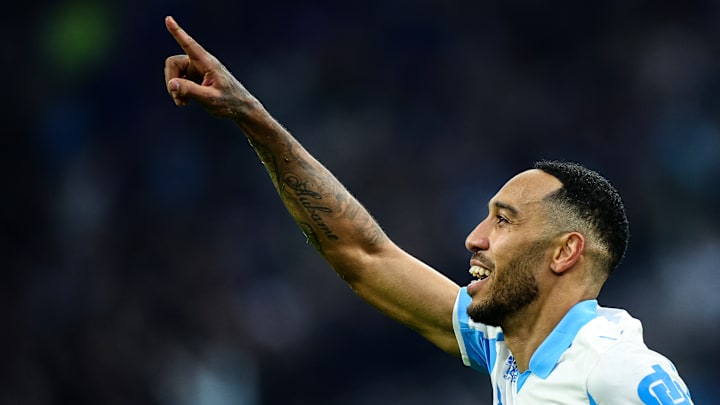 Aubameyang a inscrit un doublé face à Lyon dimanche soir Aubameyang a inscrit un doublé face à Lyon dimanche soir