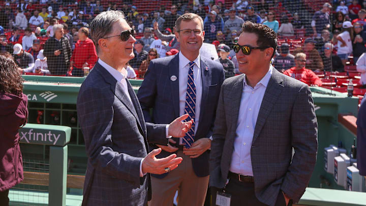 Apr 15, 2022; Boston, Massachusetts, USA; Boston Red Sox owner John Henry at Fenway Park before a