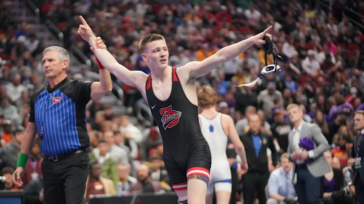 Koy Davidson of Fort Dodge was one of the wrestlers from Iowa to capture a title at the Council Bluffs Classic this past weekend.