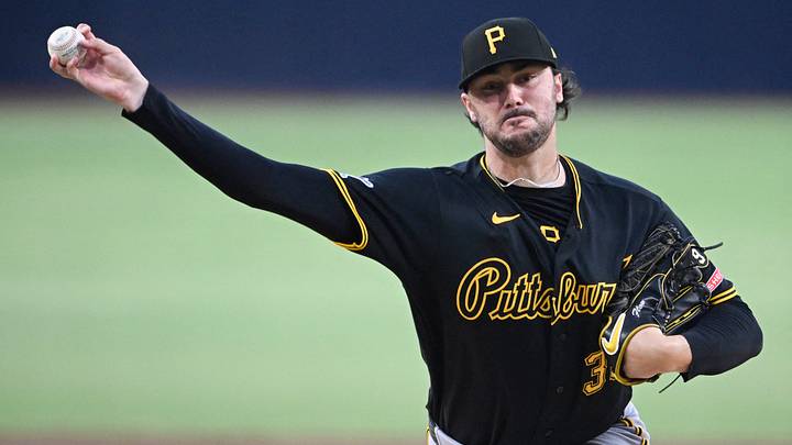 Aug 25, 2026; San Diego, California, USA; Pittsburgh Pirates pitcher Paul Skenes (30) delivers during the first inning against the San Diego Padres at Petco Park. Mandatory Credit: Denis Poroy-Imagn Images Aug 25, 2026; San Diego, California, USA; Pittsburgh Pirates pitcher Paul Skenes (30) delivers during the first inning against the San Diego Padres at Petco Park. Mandatory Credit: Denis Poroy-Imagn Images