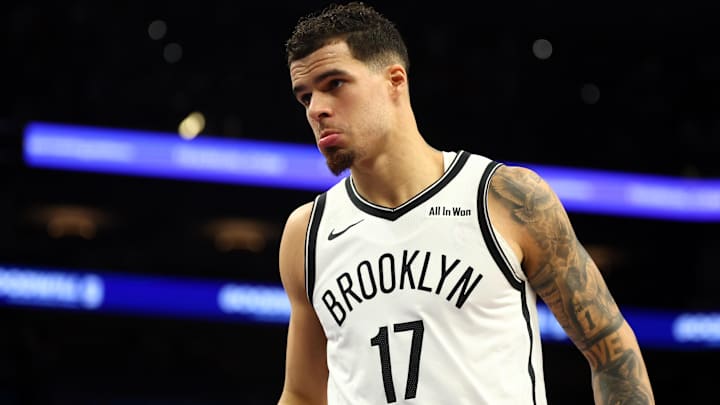 Jan 27, 2026; Phoenix, Arizona, USA; Brooklyn Nets forward Michael Porter Jr. (17) against the Phoenix Suns at Mortgage Matchup Center. Mandatory Credit: Mark J. Rebilas-Imagn Images