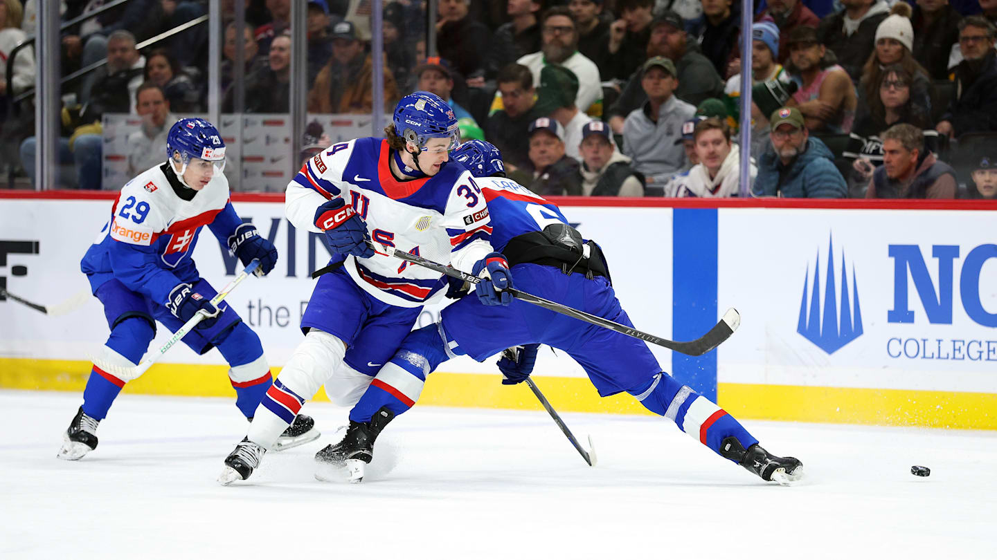 NY Islanders' prospect Cole Eiserman has been replaced on Team USA's power play and is playing limited minutes