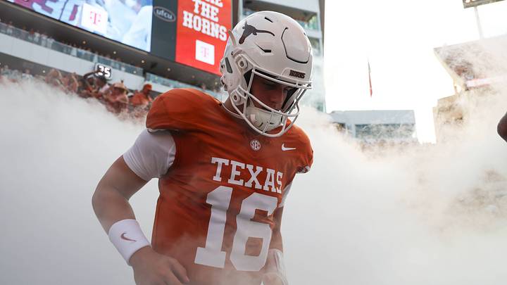 Texas Longhorns quarterback Arch Manning. Texas Longhorns quarterback Arch Manning.
