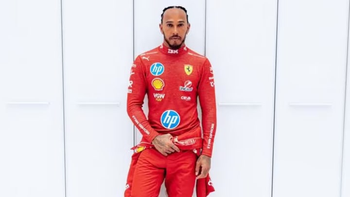 Lewis Hamilton in Ferrari race overall