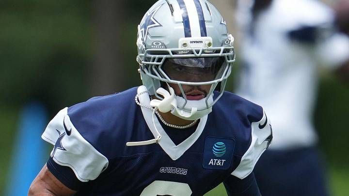 Dallas Cowboys cornerback Cobie Durant goes through a drill during practice at the Ford Center at the Star Training Facility.
