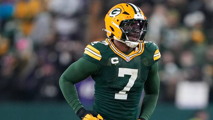 Dec 27, 2025; Green Bay, Wisconsin, USA; Green Bay Packers linebacker Quay Walker (7) looks on during the fourth quarter against the Baltimore Ravens at Lambeau Field. Mandatory Credit: Kayla Wolf-Imagn Images Dec 27, 2025; Green Bay, Wisconsin, USA; Green Bay Packers linebacker Quay Walker (7) looks on during the fourth quarter against the Baltimore Ravens at Lambeau Field. Mandatory Credit: Kayla Wolf-Imagn Images