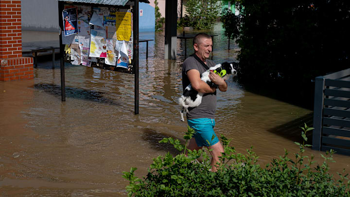 Storm Boris Brings Devastating Floods To Poland