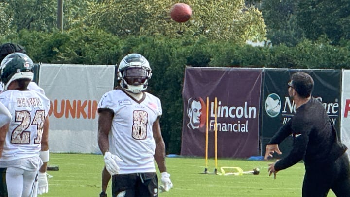 Adoree Jackson during an Eagles training camp practice. Adoree Jackson during an Eagles training camp practice.