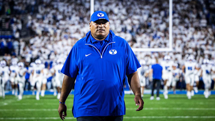 BYU head coach Kalani Sitake BYU head coach Kalani Sitake