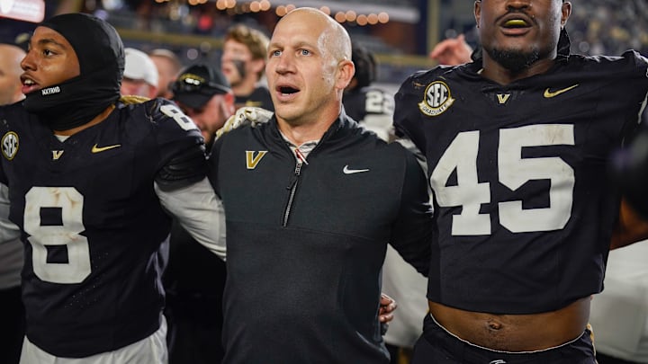 Vanderbilt coach Clark Lea Vanderbilt coach Clark Lea