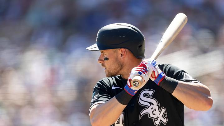 Mar 13, 2026; Phoenix, Arizona, USA; Chicago White Sox outfielder Jarred Kelenic against the Chicago Cubs during a spring training game at Camelback Ranch-Glendale. Mandatory Credit: Mark J. Rebilas-Imagn Images Mar 13, 2026; Phoenix, Arizona, USA; Chicago White Sox outfielder Jarred Kelenic against the Chicago Cubs during a spring training game at Camelback Ranch-Glendale. Mandatory Credit: Mark J. Rebilas-Imagn Images