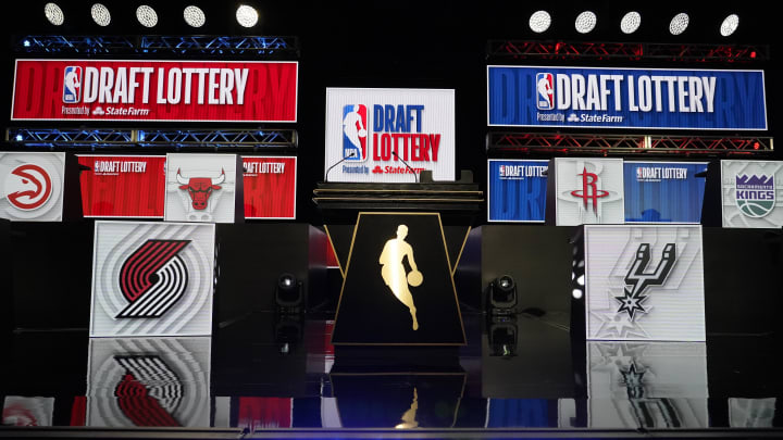A overall shot of the 2024 NBA Draft Lottery.