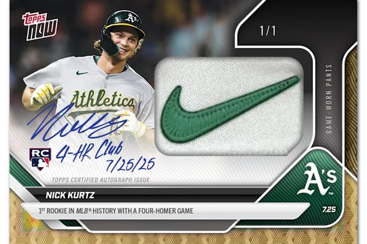 Nick Kurtz Four-Homer Topps NOW Card One of the Most Coveted of