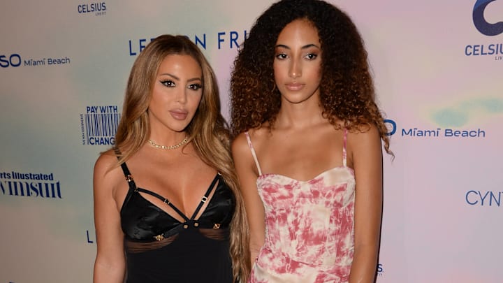 Larsa Pippen and Sophia Pippen arrive to the Sports Illustrated Swimsuit Runway Show.