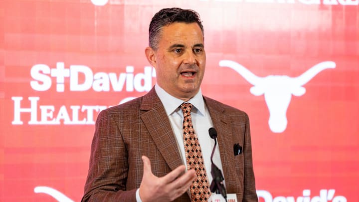 The University of Texas announces Sean Miller as their new men's basketball coach Tuesday, March 25, 2025.