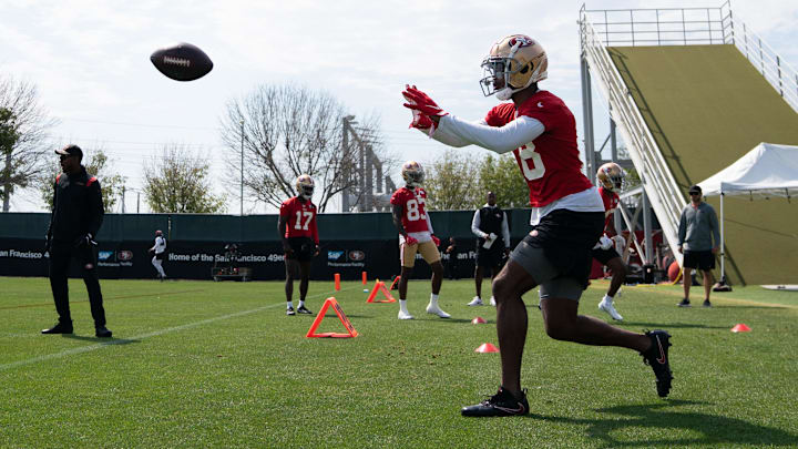San Francisco 49ers wide receiver Taysir Mack (18)