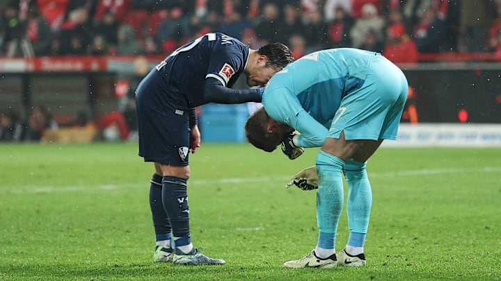 Patrick Drewes wurde bei Union vs Bochum am Kopf getroffen