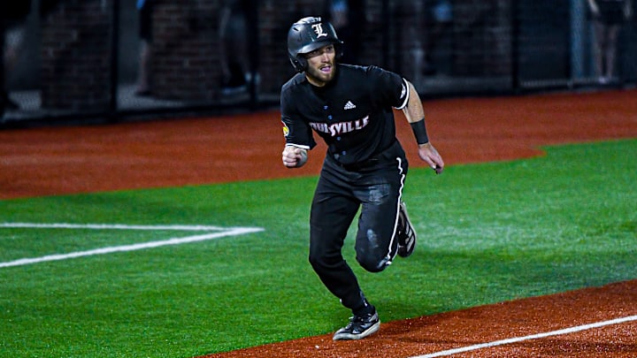 Louisville baseball outfielder Lucas Moore Louisville baseball outfielder Lucas Moore