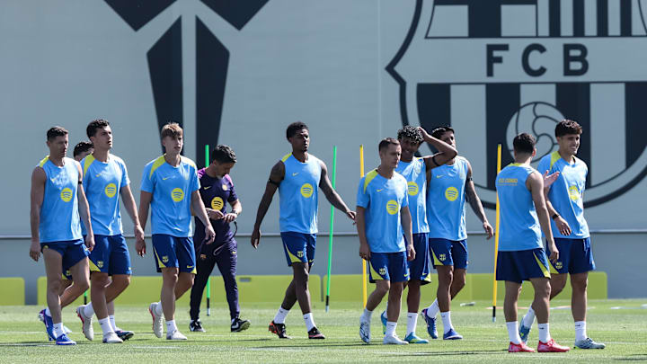 Fc Barcelona Training And Press Conference - Laliga Ea Sports