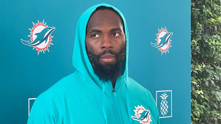 Miami Dolphins OLB Matthew Judon spoke to the media after his first practice the team Miami Dolphins OLB Matthew Judon spoke to the media after his first practice the team