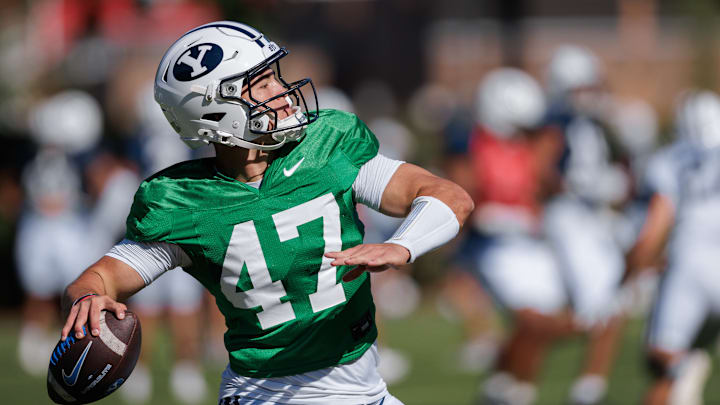 BYU Quarterback Bear Bachmeier at Fall Camp BYU Quarterback Bear Bachmeier at Fall Camp