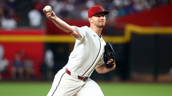 Jun 2, 2026; Phoenix, Arizona, USA; Arizona Diamondbacks pitcher Michael Soroka against the Los Angeles Dodgers at Chase Field. Mandatory Credit: Mark J. Rebilas-Imagn Images Jun 2, 2026; Phoenix, Arizona, USA; Arizona Diamondbacks pitcher Michael Soroka against the Los Angeles Dodgers at Chase Field. Mandatory Credit: Mark J. Rebilas-Imagn Images