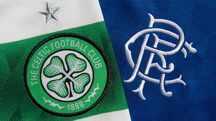 The Glasgow Celtic FC and the Glasgow Rangers FC Club Badges