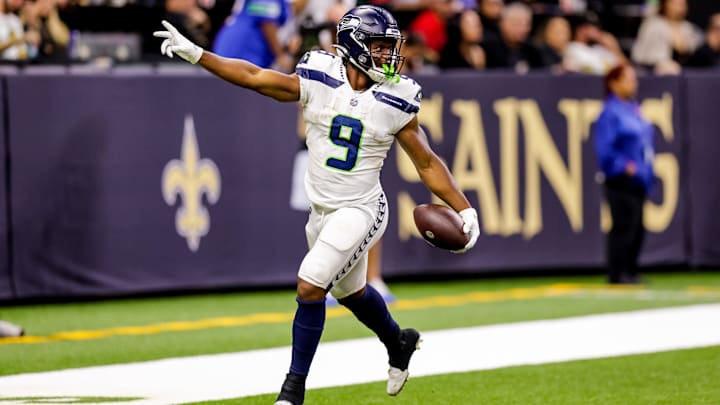 Seattle Seahawks running back Kenneth Walker III (9)