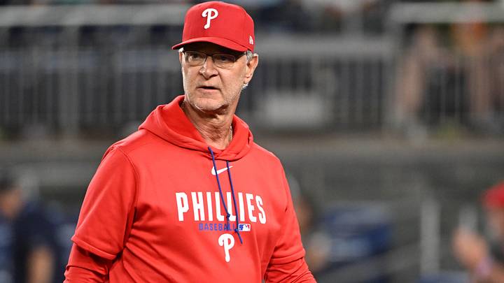 Jun 23, 2026; Washington, District of Columbia, USA; Philadelphia Phillies interim manager Don Mattingly (8) on the field against the Washington Nationals during the ninth inning at Nationals Park.