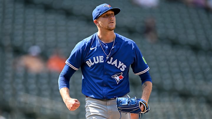 Jays' reliever Jeff Hoffman against the Orioles earlier this season.