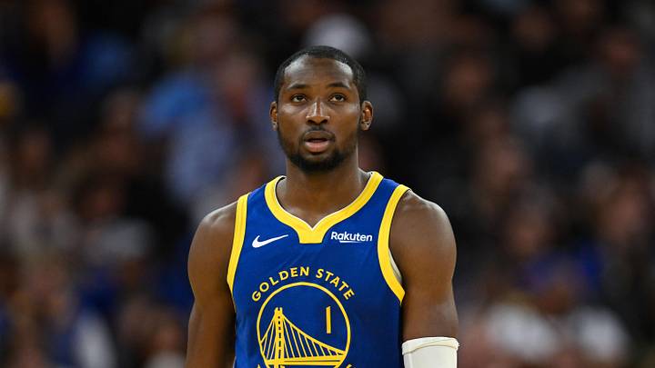 Nov 4, 2025; San Francisco, California, USA; Golden State Warriors forward Jonathan Kuminga (1) looks on against the Phoenix Suns in the third quarter at Chase Center. Mandatory Credit: Eakin Howard-Imagn Images