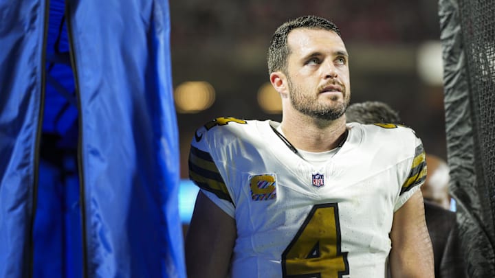 New Orleans Saints quarterback Derek Carr.