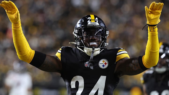 Pittsburgh Steelers cornerback Joey Porter Jr. Pittsburgh Steelers cornerback Joey Porter Jr.