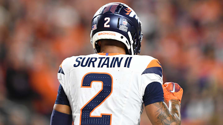 CINCINNATI, OH - DECEMBER 28: Denver Broncos Cornerback Pat Surtain II (2) celebrates during the NFL, American Football Herren, USA football game between the Denver Broncos and the Cincinnati Bengals on December 28, 2024, at Paycor Stadium in Cincinnati, Ohio. 